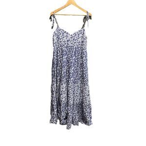 The‎ Nines by Hatch Blue & White Floral Camisole Strap Women's Dress Size XL